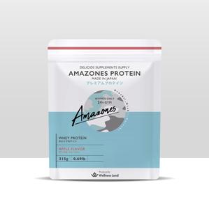 hyasu design (popola06)さんのプロテイン「AMAZONES PROTEIN」のパッケージデザインへの提案
