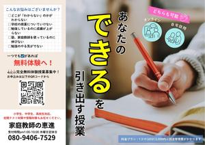 1012のママ (youtak)さんの家庭教師のチラシ作成への提案