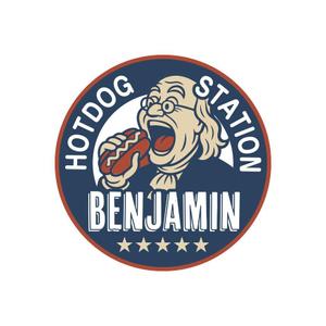 From_Three (From_Three)さんのホットドッグ屋　「HOTDOG　STATION　BENJAMIN」のロゴへの提案