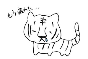 Kanabesan-design (Kanabesan-design)さんの少しネガティブなセリフを吐く動物のイラストの面白いTシャツへの提案