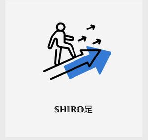 みひろ (hifumi_119)さんの【急募】トレーディングツール「SHIRO足」のロゴ制作のお願いへの提案