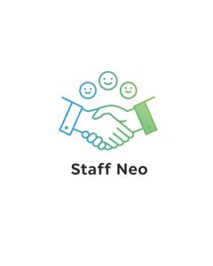 湧き出るおうどん (YammYamm)さんの人材派遣会社『スタッフNEO』のロゴへの提案