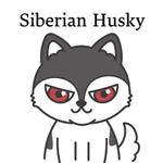 そらまめ　みどり子 (lestournesols1811)さんのシベリアンハスキー　グッズのロゴへの提案