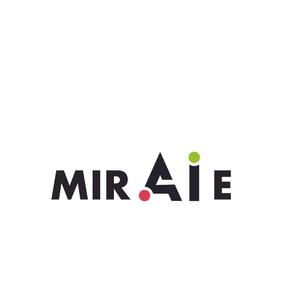株式会社ミル (KANEGAE)さんの未来教育株式会社の企業ロゴ。「MIRAIE」　をブランドロゴとし、その文字の中のＡＩを色変化への提案