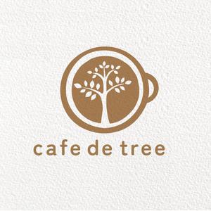 cocotte design (cocottedesign)さんのカフェ「cafe de tree」のロゴへの提案