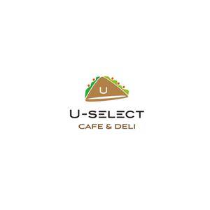yu-DD (yu-DD)さんのカフェ「U-SELECT CAFE & DELI」のロゴとロゴイラストマークへの提案