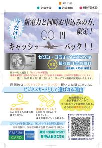 辻内あゆ (reichayunbo)さんのクレジットカード販促チラシへの提案