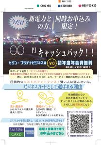 辻内あゆ (reichayunbo)さんのクレジットカード販促チラシへの提案