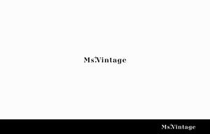 Admidesign (Admidesign)さんの中古ラグジュアリーブランドショップ「Ms.Vintage」のロゴ制作への提案
