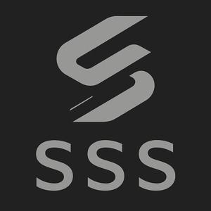 にしん (nishin27)さんの新会社「株式会社SSS（スリーエフ）」のロゴ作成｜美容医療・黒・洗練・強さがテーマへの提案