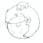 ほんだぽん (ponmiki)さんのアウトドア商品にプリントする『満月としろくま』のイラストへの提案