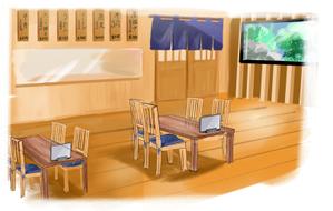 もち (kzmy0238_)さんの米国展開予定の日本食レストランのイラストイメージへの提案