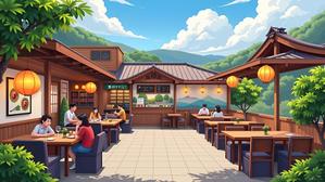 SamortinJohn Paul Sumaoang (JpSamm)さんの米国展開予定の日本食レストランのイラストイメージへの提案