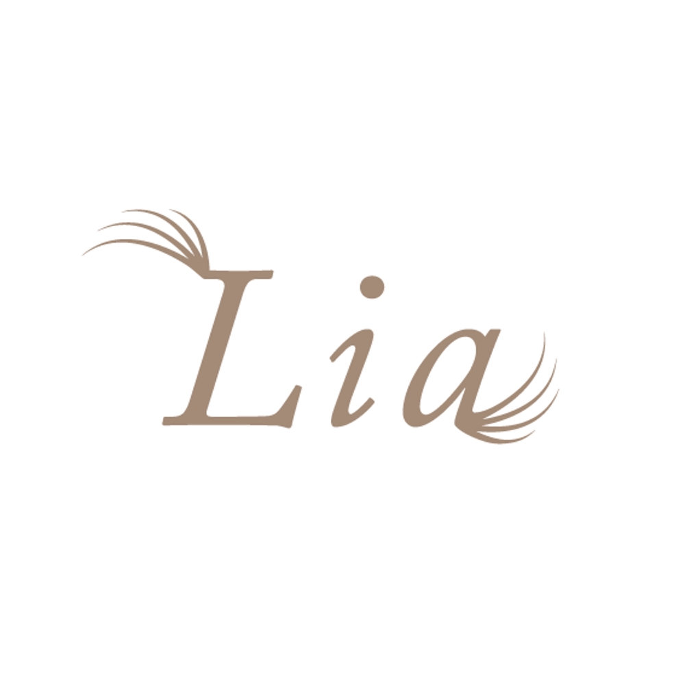 ビューティーサロンを経営する社名「Lia」のロゴ