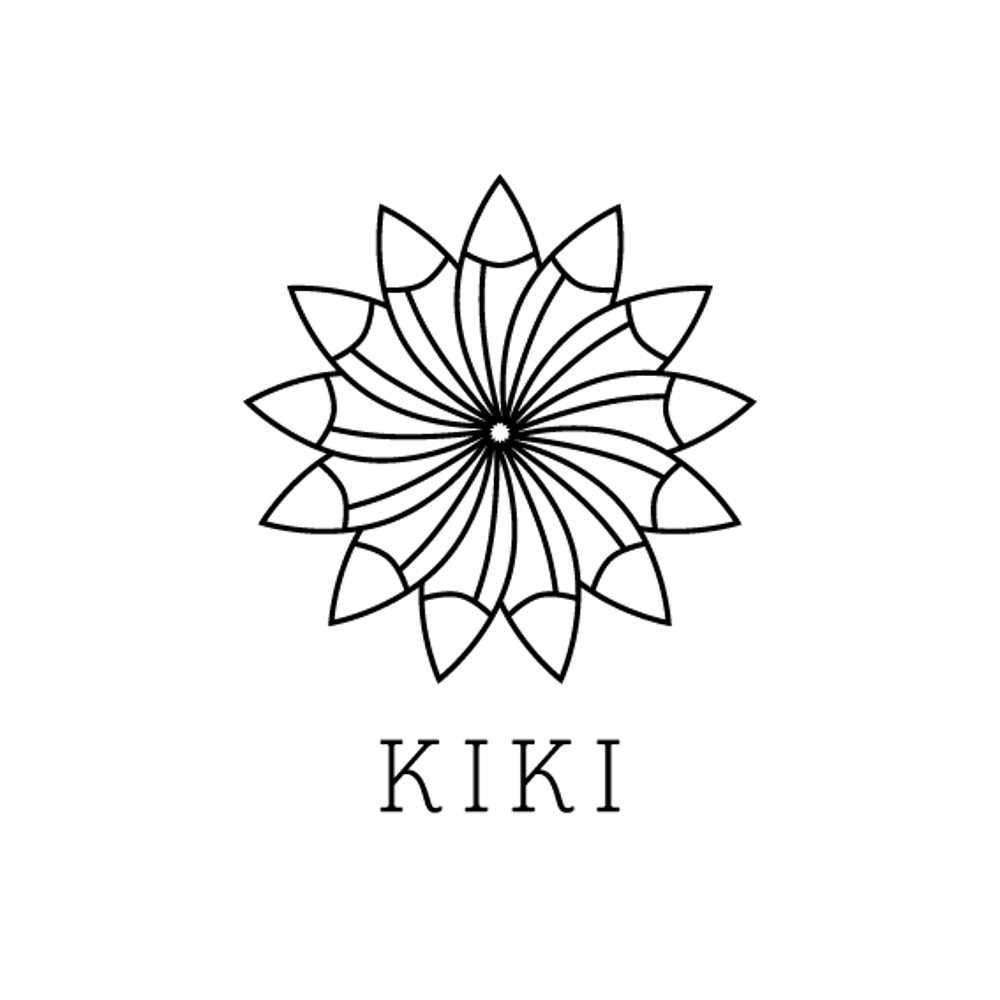 フラワーショップ「KIKI」のロゴ