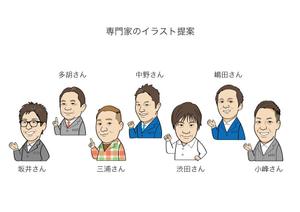 nakaco (nakaco)さんの弊社専門家のイラストの制作【作成後にyoutubeのバナーなｔどの追加の発注など有り！】への提案