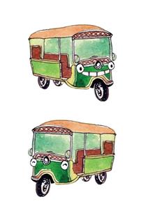anna (ist2011)さんのアジアのバイク「トゥクトゥク」をモチーフにしたキャラクター制作への提案