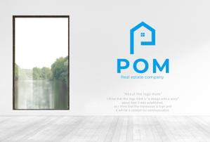 ヴェルデザイン (sklibero)さんの不動産会社『POM』のロゴ作成への提案