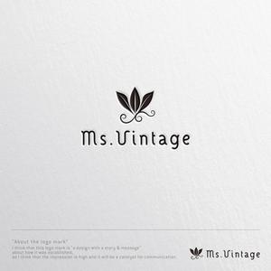 ヴェルデザイン (sklibero)さんの中古ラグジュアリーブランドショップ「Ms.Vintage」のロゴ制作への提案