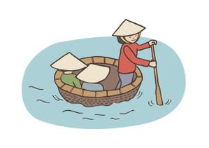 kaikonomayu (kaikonomayu)さんの＜旅行会社＞ベトナム観光名所などのイラスト5点への提案