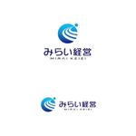 atomgra (atomgra)さんの経理代行・経営ｺﾝｻﾙﾀﾝﾄ・就労支援　「みらい経営」　のロゴへの提案