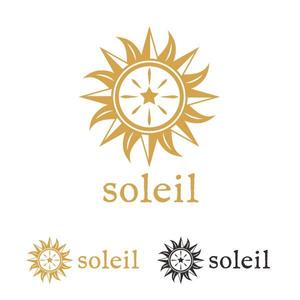 keiworks (keiworks)さんの美術品等を扱う店舗・ネット販売会社「㈱soleil」（ソレイユ　意味：太陽）のロゴデザインです。への提案