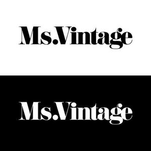j-design (j-design)さんの中古ラグジュアリーブランドショップ「Ms.Vintage」のロゴ制作への提案