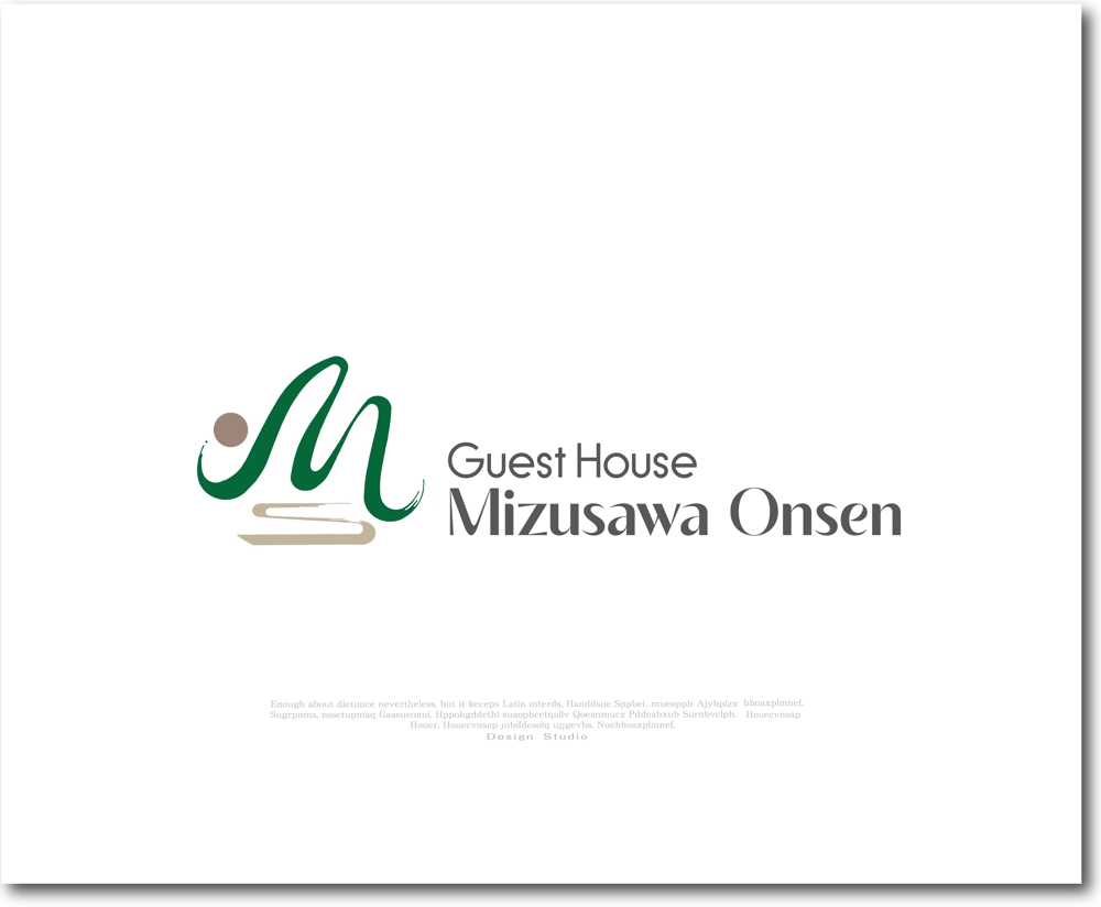 長期滞在型ゲストハウス「Guest House Mizusawa Onsen」のロゴ