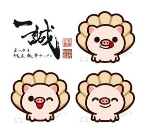 Q-Design (cats-eye)さんのまつやま帆立豚骨ラーメン　一誠のキャラクターへの提案