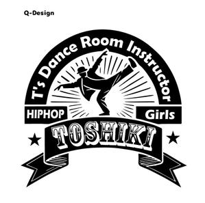Q-Design (cats-eye)さんのダンススクール『ティーズダンスルーム』所属インストラクター『TOSHIKI』のロゴマーク作成への提案