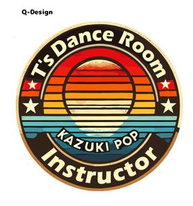 Q-Design (cats-eye)さんのダンススクール『ティーズダンスルーム』所属インストラクター『Kazuki』のロゴマーク作成への提案