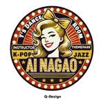 Q-Design (cats-eye)さんのダンススクール『ティーズダンスルーム』所属インストラクター『長尾 愛』のロゴマーク作成への提案