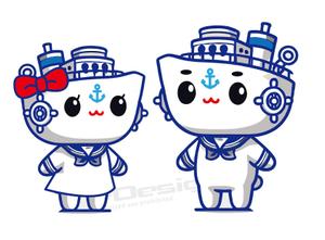 Q-Design (cats-eye)さんの海の生物　カメ　イルカ　クジラ　サメ　夫婦キャラクターへの提案