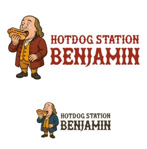 sonas (sonas)さんのホットドッグ屋　「HOTDOG　STATION　BENJAMIN」のロゴへの提案