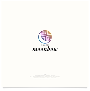 WDO (WD-Office)さんのスナック　【moonbow】 の　ロゴへの提案