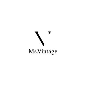 ヘッドディップ (headdip7)さんの中古ラグジュアリーブランドショップ「Ms.Vintage」のロゴ制作への提案