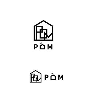 上忠 (uetyu)さんの不動産会社『POM』のロゴ作成への提案