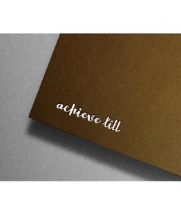 serihana (serihana)さんの美容室「achieve till」のロゴ制作依頼＋記念エコバッグロゴ制作依頼への提案