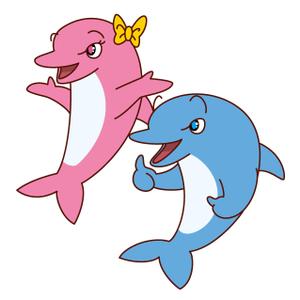 TDO (TDO_tanabe_design_office)さんの海の生物　カメ　イルカ　クジラ　サメ　夫婦キャラクターへの提案