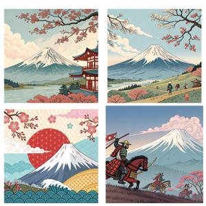 fontoknak (fontoknak)さんの富士山の魅力を伝えるステッカーデザイン 3種類の制作への提案