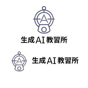fontoknak (fontoknak)さんの生成AI研修サービス「生成AI教習所」のロゴへの提案