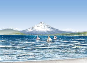 平野秀明 (space-object)さんの【　南房総の海辺の民宿　大浴場の壁絵イラスト制作　】日本画風　浮世絵風　和風イラストへの提案