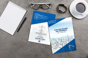 akakidesign (akakidesign)さんの空調設備工事の会社案内(パンフレット)製作【A4サイズ4ページ】への提案