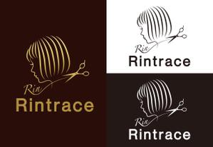 baco graphix (baco)さんのヘアサロン「Rintrace」のロゴへの提案