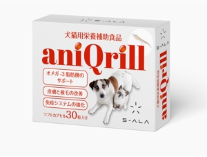 design_studio_be (design_studio_be)さんの動物サプリメント　クリルオイル　パッケージデザイン　商品名：aniQrillへの提案