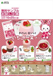 design_studio_be (design_studio_be)さんのいちごプリンの素 DMチラシ制作依頼への提案