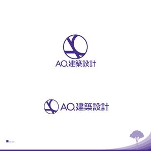 鷹見創作所 (singaporesling)さんの新社名「あお建築設計㈱」新屋号ao建築設計のロゴへの提案