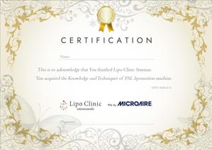 Bucchi (Bucchi)さんの医師向けのCertification(認定証)のデザインへの提案