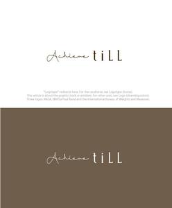 K Design Laboratory (kiyotan)さんの美容室「achieve till」のロゴ制作依頼＋記念エコバッグロゴ制作依頼への提案