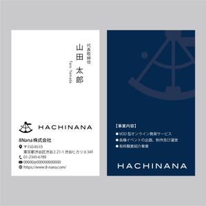 elimsenii design (house_1122)さんの8Nana株式会社の名刺への提案